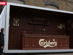 Carlsberg Created a Bar made of chocolate