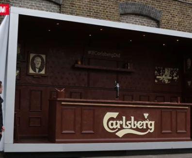 Carlsberg Created a Bar made of chocolate