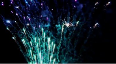 realtime interactive fireworks stunt