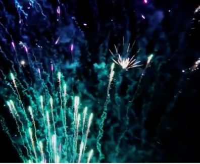 realtime interactive fireworks stunt