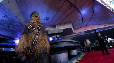 The Millennium Falcon brings Hollywood to a standstill